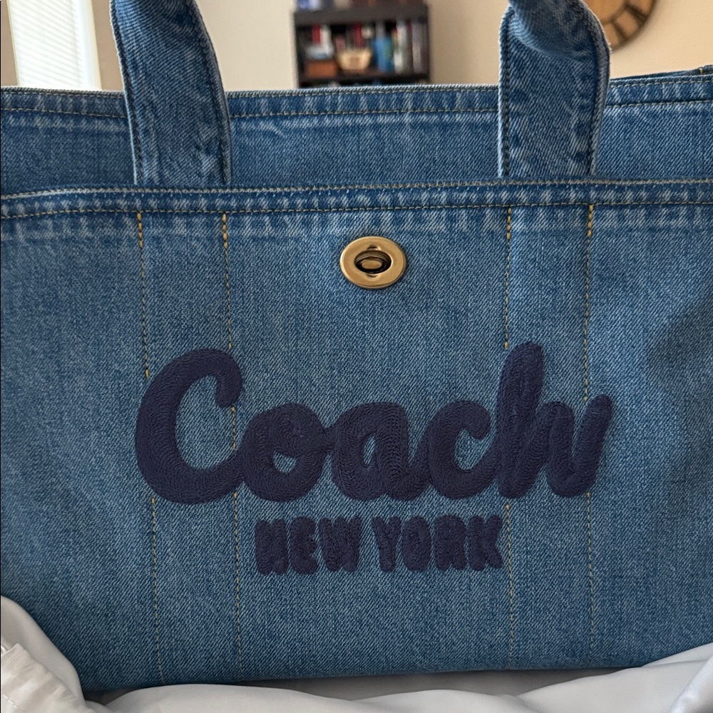 Coach Denim Blue Tote